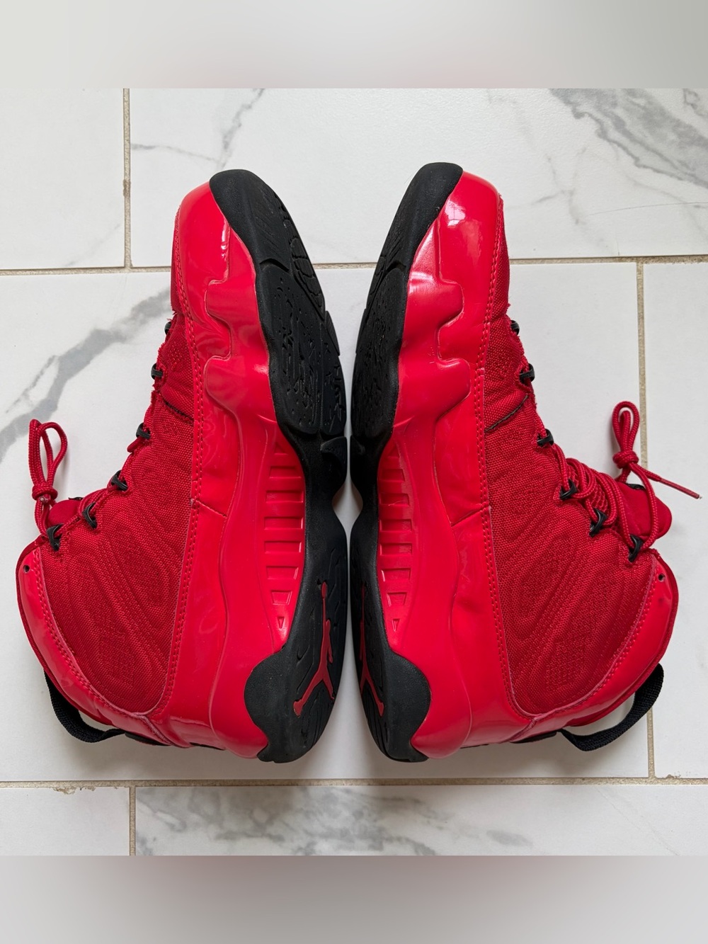 Jordan 9 Retro Chile Red Black Mens Size 10 Used - Picture 2 of 8